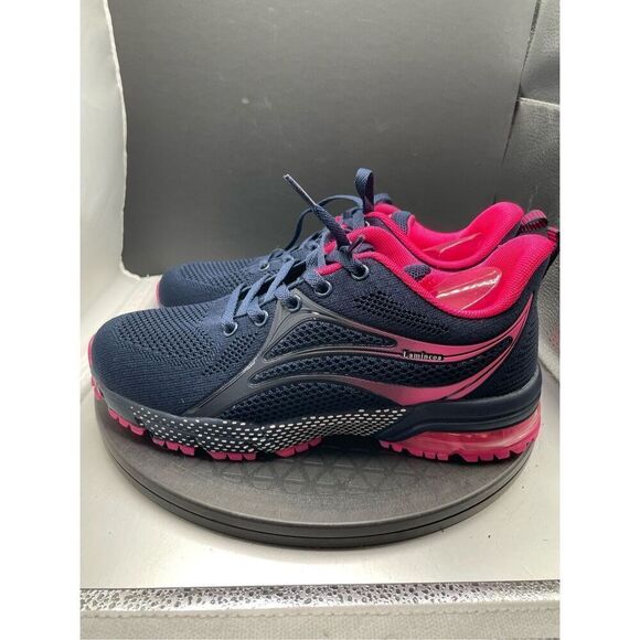 Lamincoa Women Air Running Shoes Athletic Sneakers Non Slip Blue Pink Size 7.5-8 - Picture 3 of 16